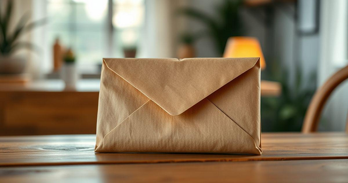 Envelope de papel kraft é a escolha ideal para embalagens sustentáveis e elegantes
