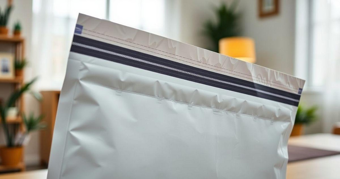 Envelope plástico lacre garante proteção e praticidade para envios seguros