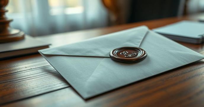 Envelope com lacre garante segurança e estilo na sua correspondência
