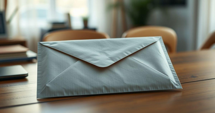 Envelope com lacre adesivo garante segurança e praticidade no envio de correspondências